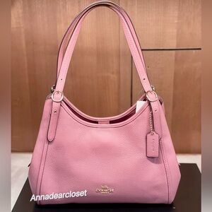 NWT Coach Erin Shoulder Bag CAQ86 in Pebble Leather Gold/ Peony